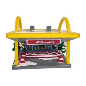 Department 56 Lighted McDonalds Collection Snow Christmas Village 54914 Rare